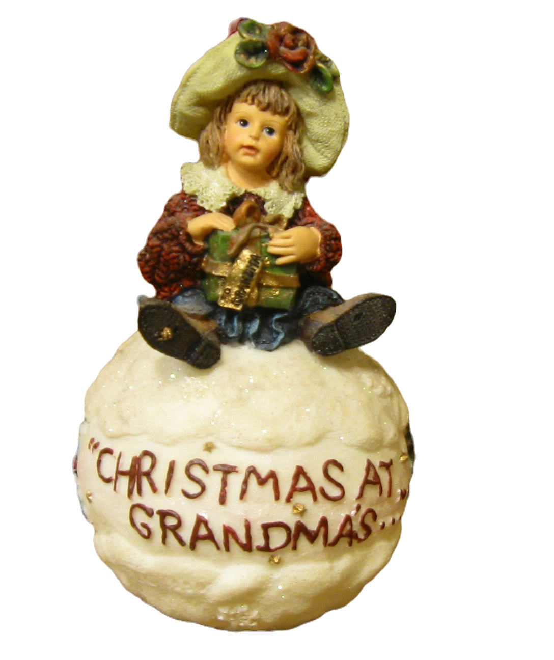 Boyds Ornament Dollstone Shannon Christmas at Midnight at Grandma's 25858 image 0