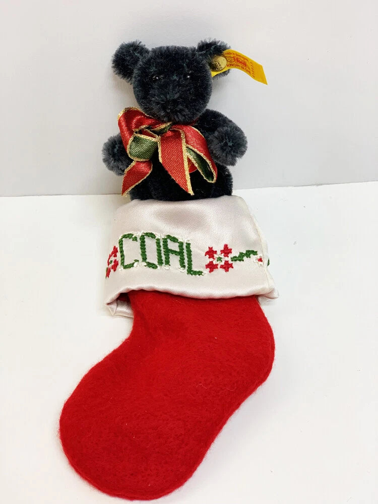 Steiff Christmas Ornament Coal in Stocking  10cm 650833 image 4