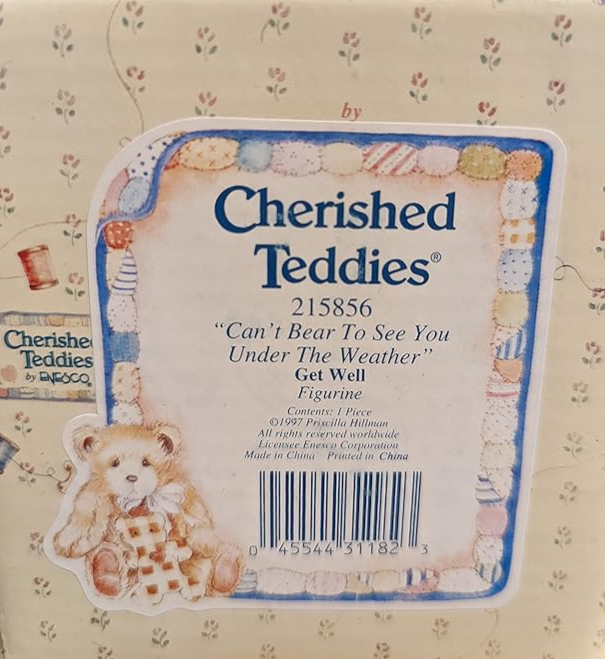 Cherished Teddies Can't Bear To See You Under The Weather Get Well  215856 image 2