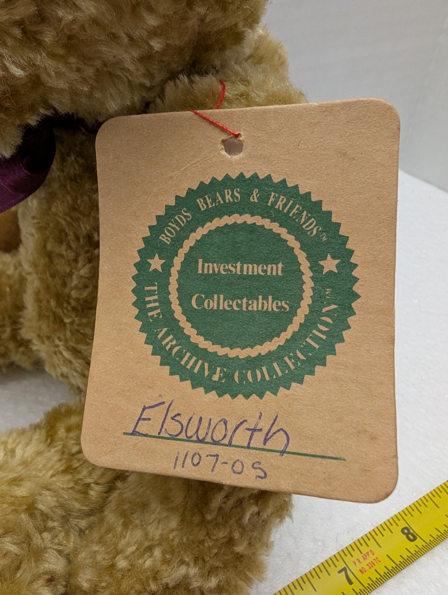Boyds Bear Plush Elsworth  1107-05 image 1