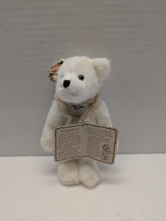 Boyds Bear Plush  Carol Anne Primsley with lace collar  913979 image 0