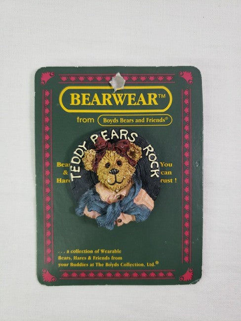 Boyds Pin Bearwear Pin Bailey Swing Time Teddy Bears Rock #26145 image 0