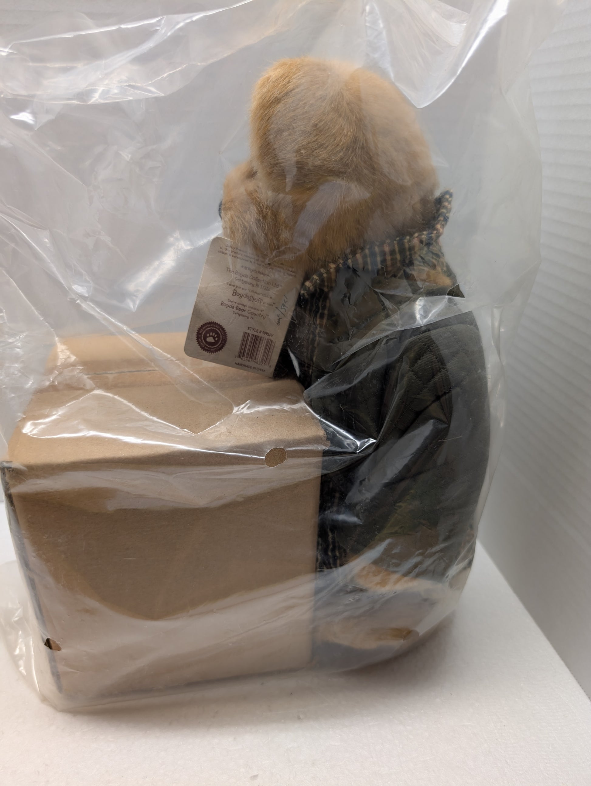 Boyds Bear Plush QVC 14 Bernadette Bearbucks & Piggy 99956V #C22621 QVC Ex image 2