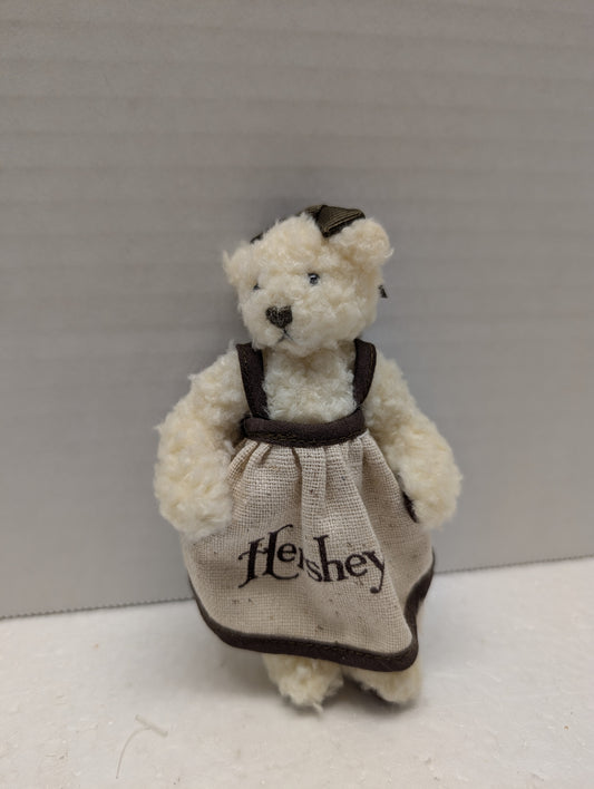 Douglas Miniature Hershey Girl Bear with Hershey on Apron and Hair Ribbon image 0