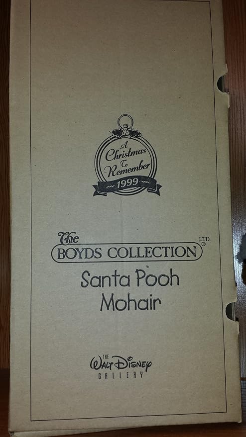 Boyds Disney Mohair Collection Disney Santa Pooh LE of 600  Mohair #94959DS image 3
