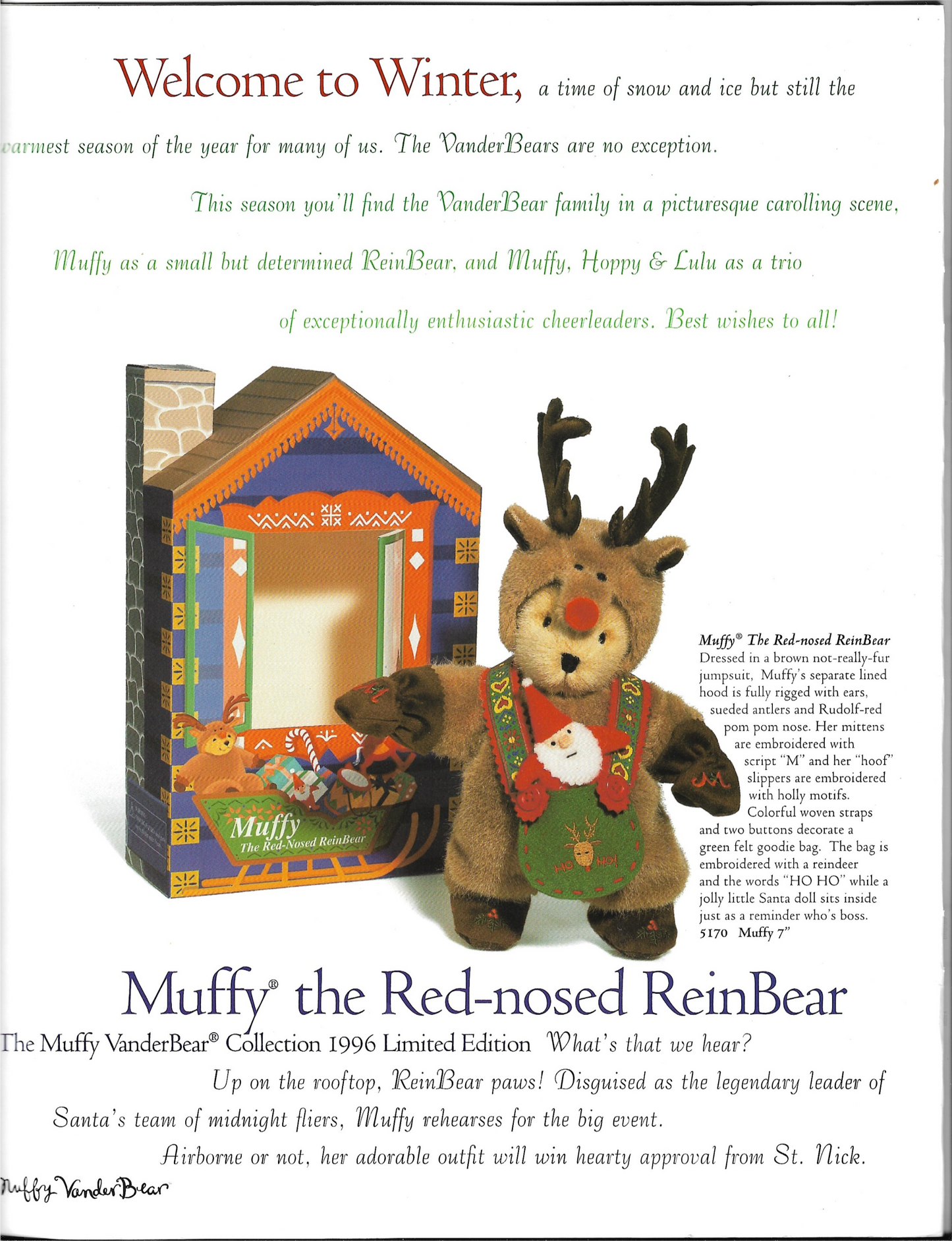 North American Rednosed Reinbear 5170 Boxed Muffy image 2