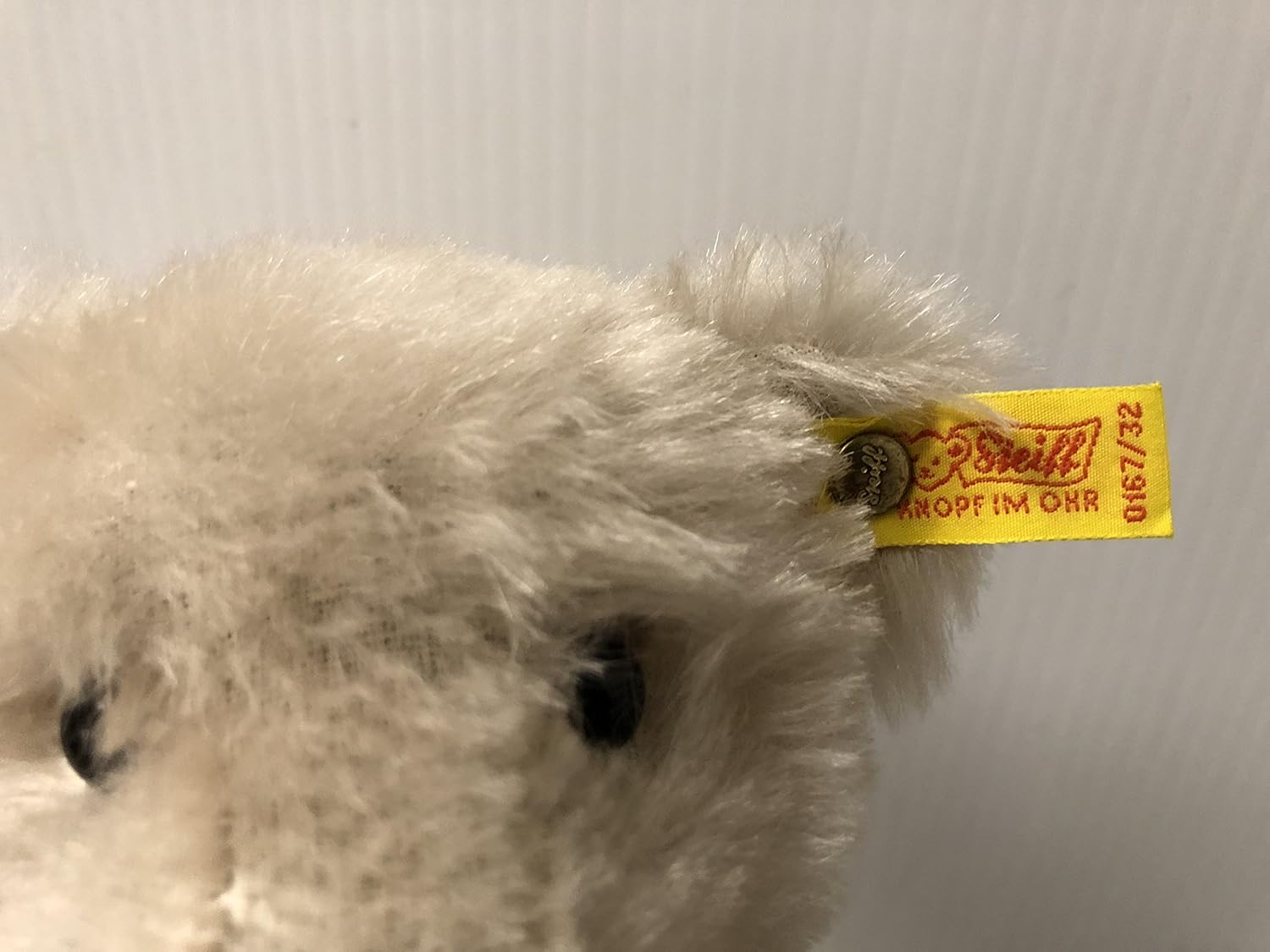 Steiff Mohair 1906 Replica Gray Giengen Teddybear 0167/32 image 0