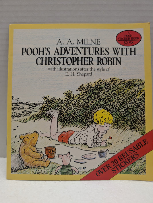 Book Winnie the Pooh's Adventures with Christopher Robin AA Milne Sticker Book image 0
