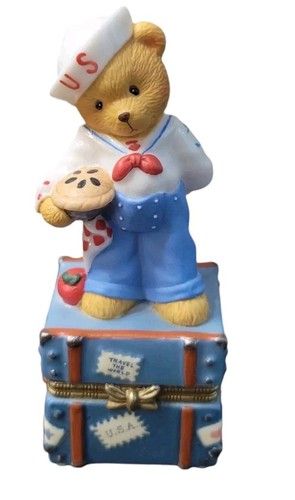 Cherished Teddies U.S.A ?American Boy Porcelain hinged�Box�441155 image 5
