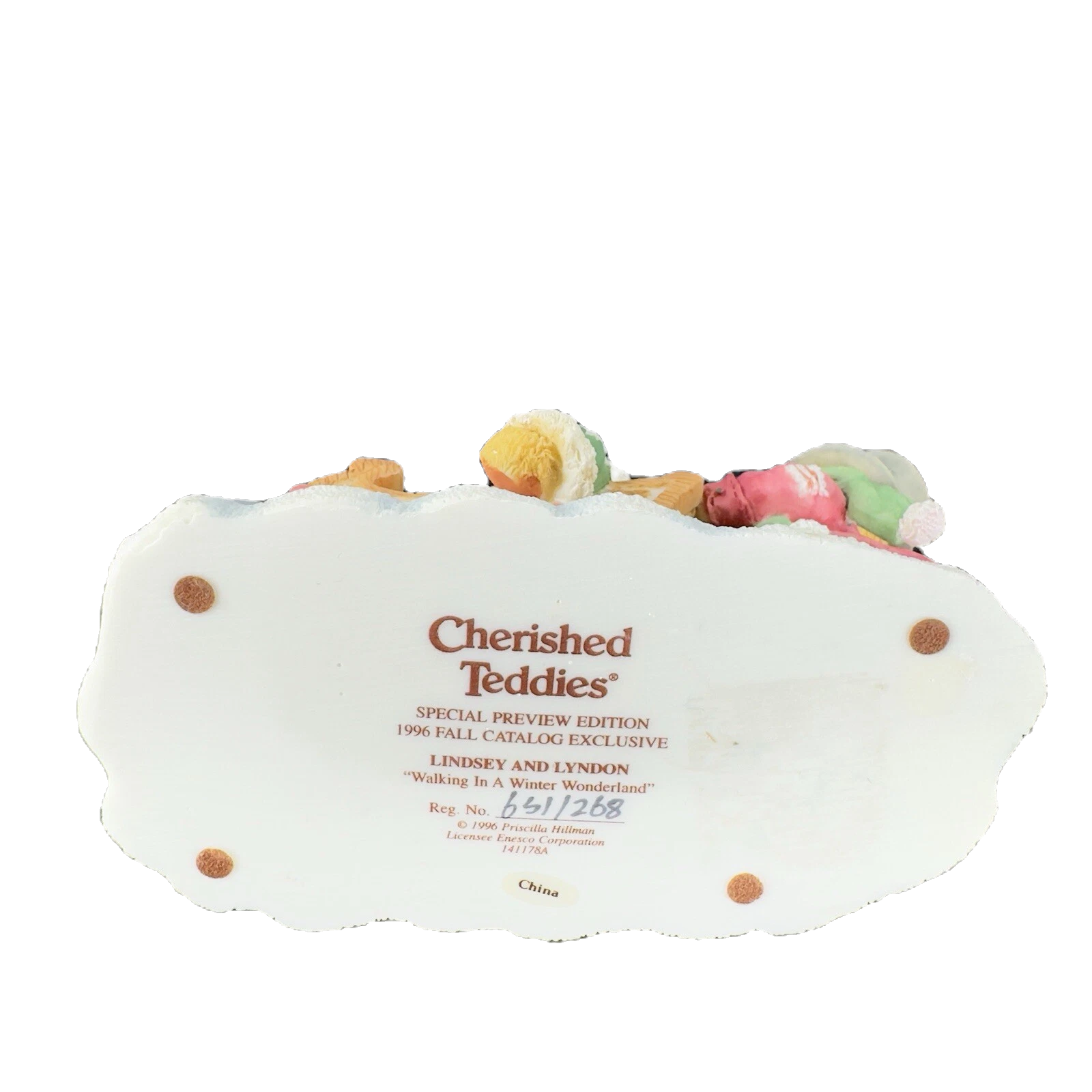 Cherished Teddies Lindsey & Lyndon Walking in a Winter Wonderland image 1