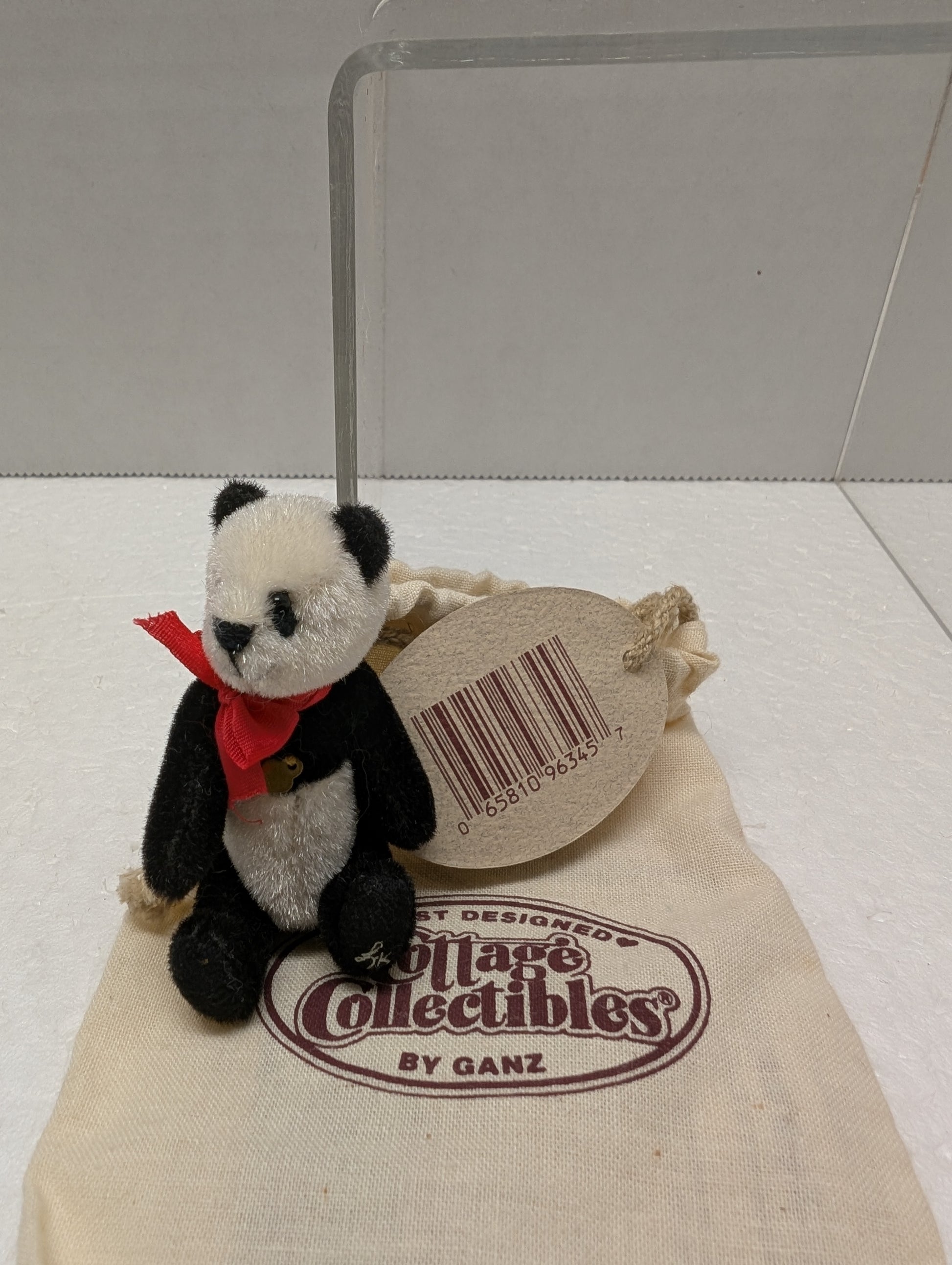 Ganz Cottage Miniatures Mandy Panda 3" CC7213 Red Ribbon and heart image 6
