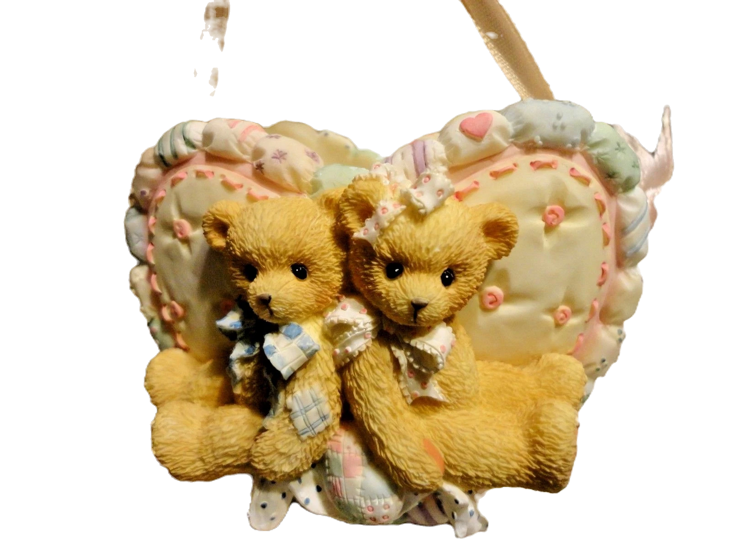 Cherished Teddies "Boy and Girl Bears Heart Basket" 203246C image 6