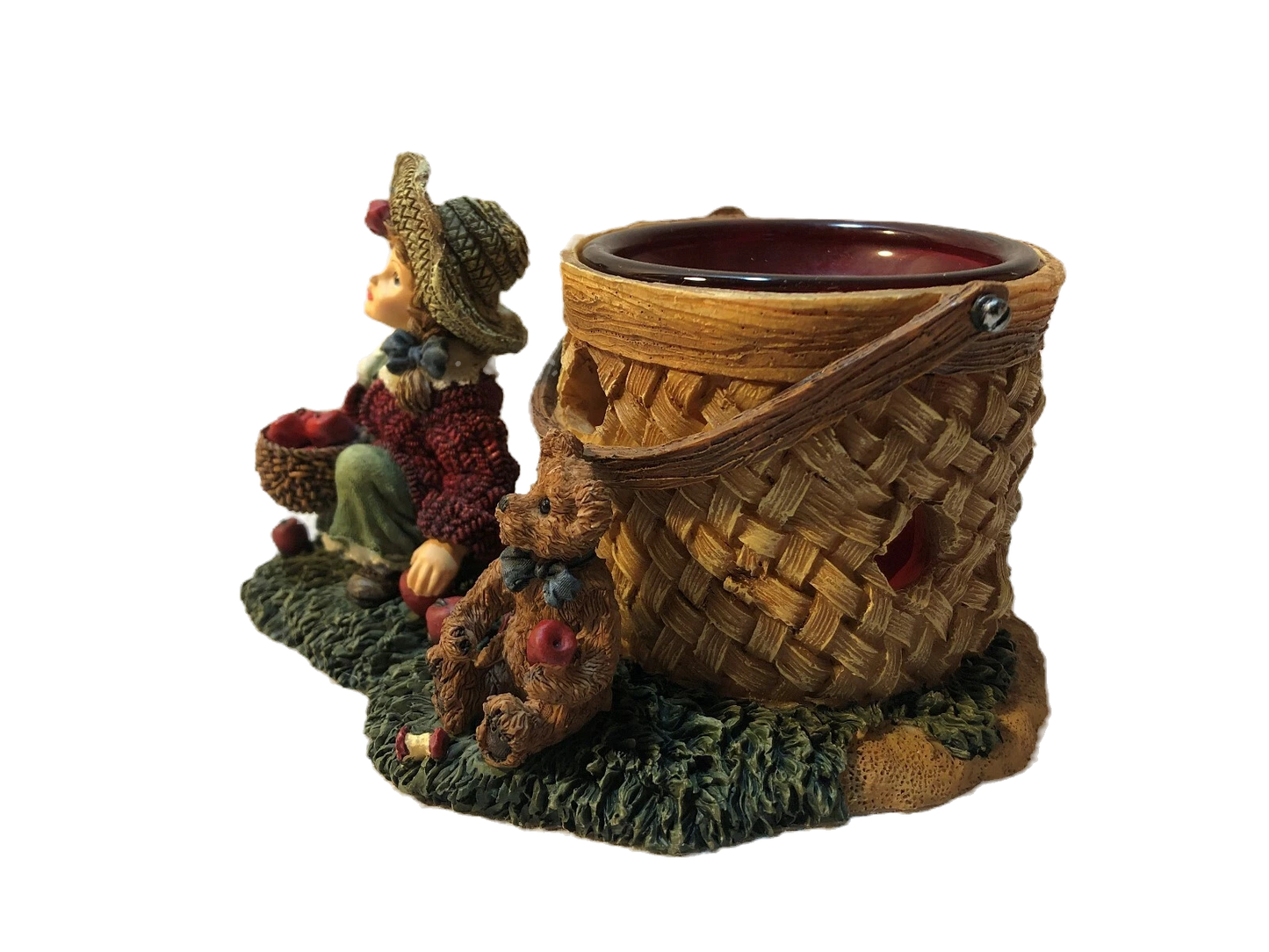 Boyds Votive DS Candice w. Matthew  Gathering Apples 27905 DS image 2