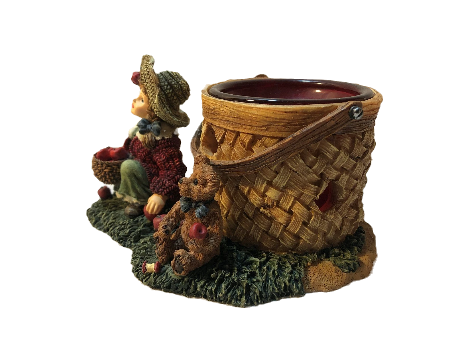 Boyds Votive DS Candice w. Matthew  Gathering Apples 27905 DS image 2