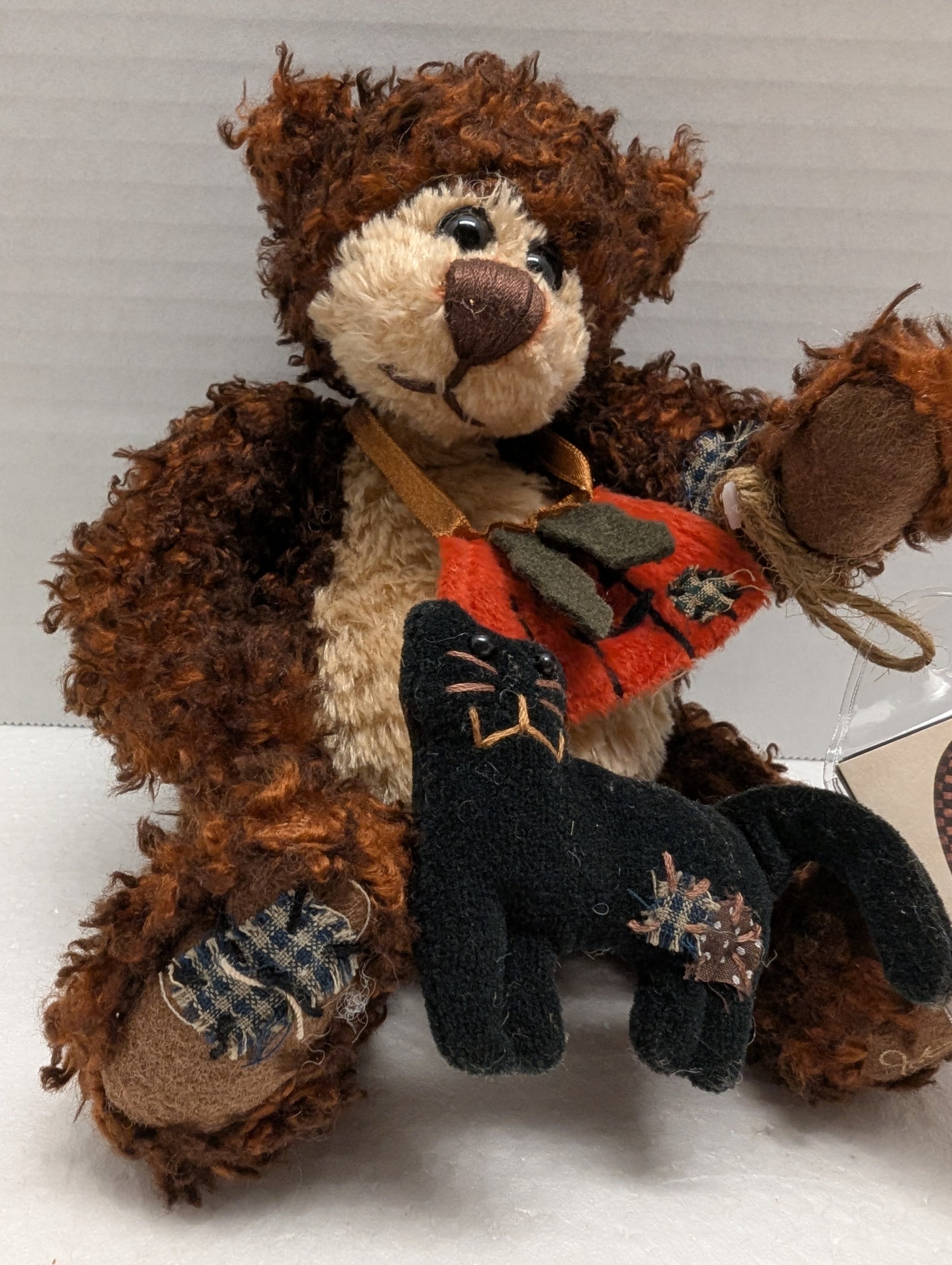 Ganz Cottage Collectibles Punkin CC11126 9" Punkin & Cat on ribbon image 8