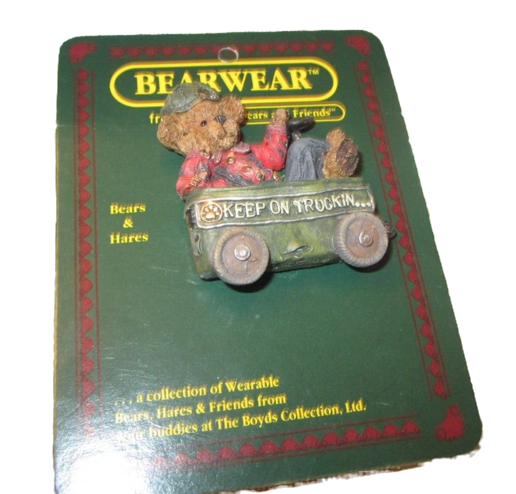 Boyds Pin Bearwear Huck Keep on Truckin 26138 image 1