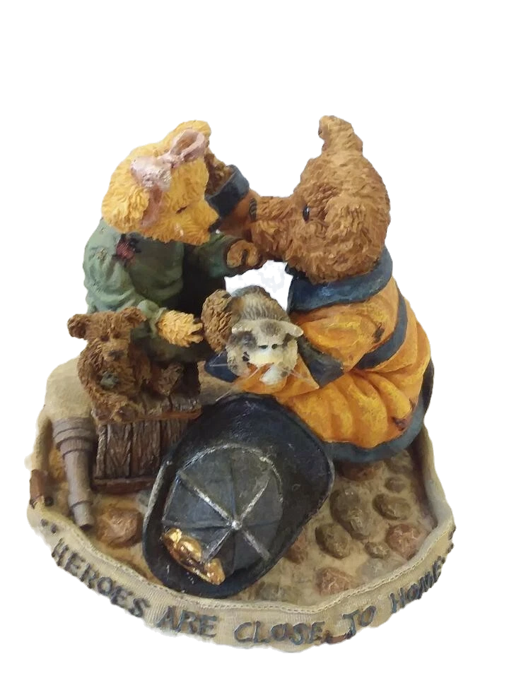 Boyds Bear Resin Chief Buckley with Jennifer To the Rescue #227751 image 3