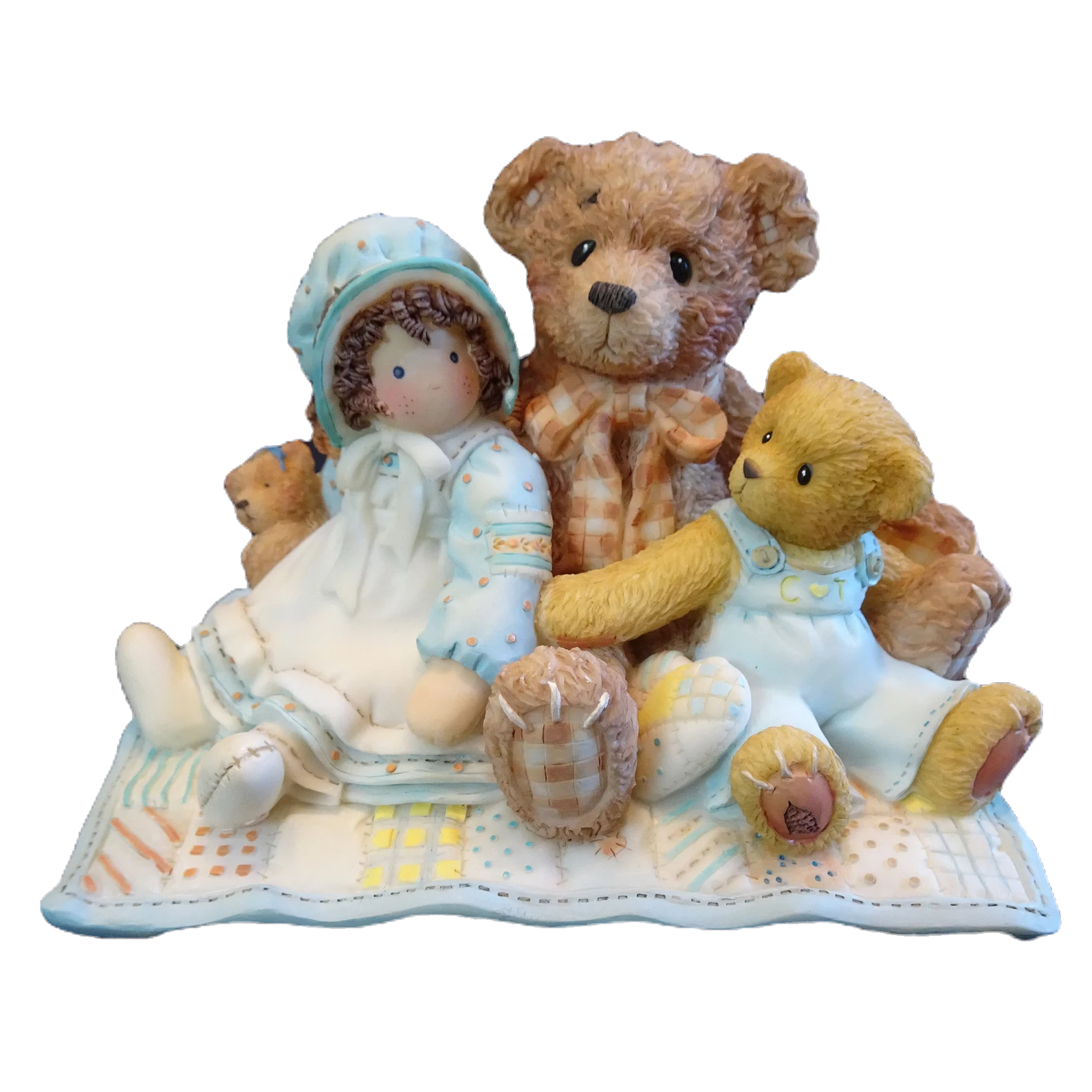 Cherished Teddies Elmer & Friends Friends Are The Thread Holds  Life Together image 0
