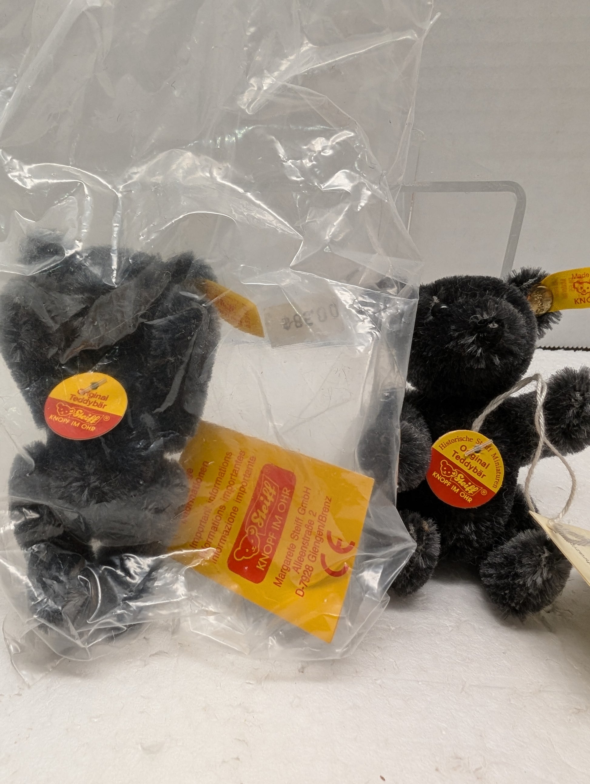 Steiff Charcoal 10cm Fully Jointed Bear 0212/10 image 1
