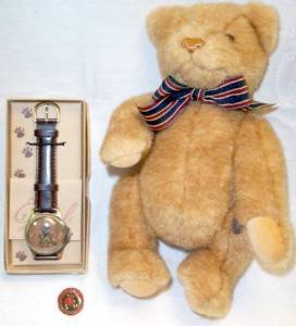 Gund Collectors Kit 1998 Club Bear and Watch #9602 image 0