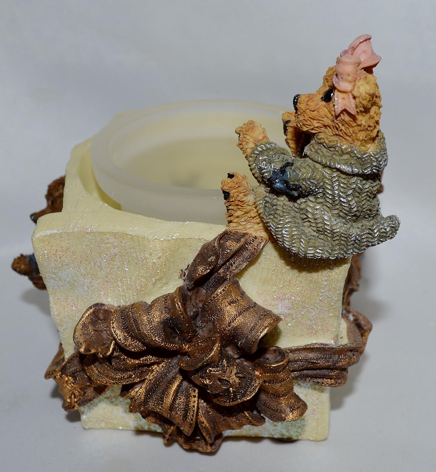 Boyds Votive BS Resin Bailey and Matthew The Gift Votive #27723 BS image 1