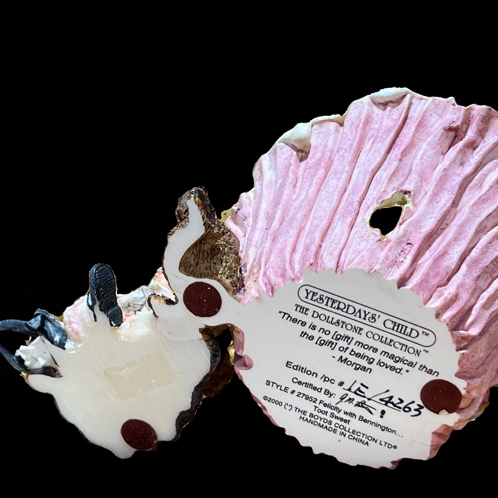 Boyds Votive DS Felicity w.Bennington  Toot Sweet 27952 DS image 1