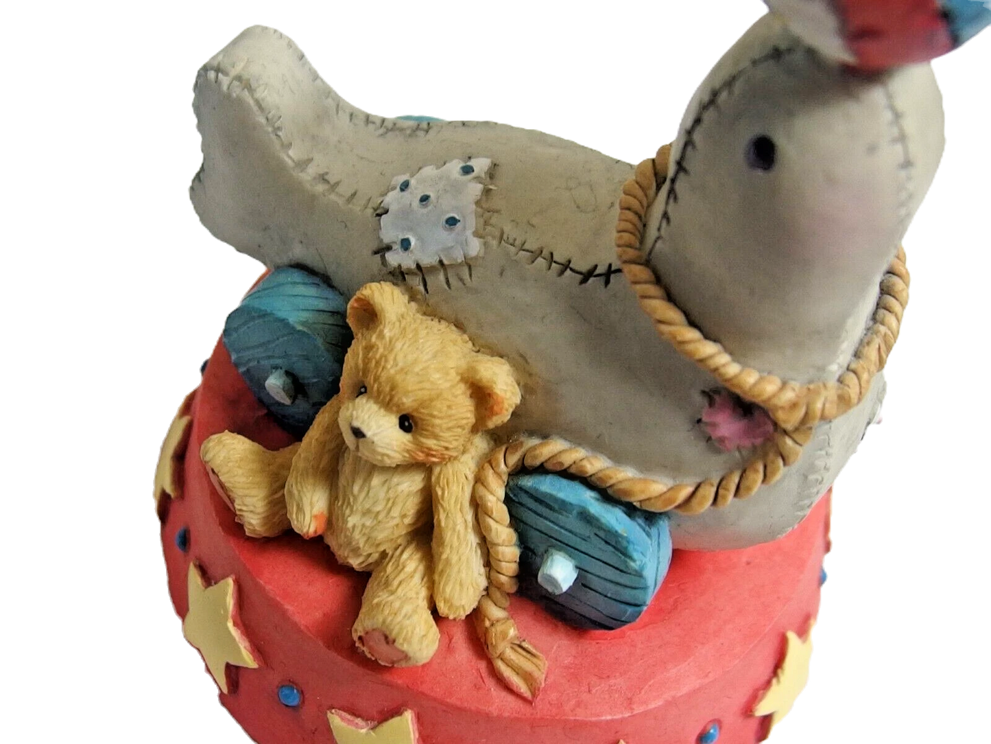 Cherished Teddies Circus Seal of Friendship 1996 Seal With Ball Figurine image 0