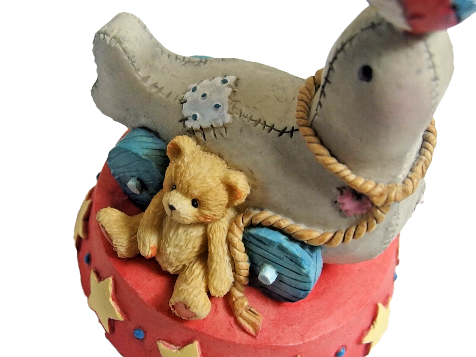 Cherished Teddies Circus Seal of Friendship 1996 Seal With Ball Figurine image 0