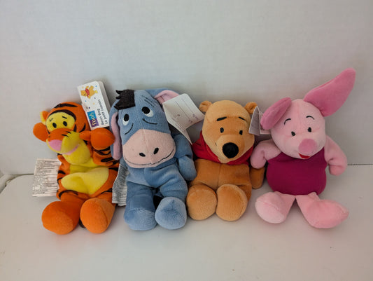 Disney Bean Bags Pooh, Piglet, Tigger & Eeyore Set image 0