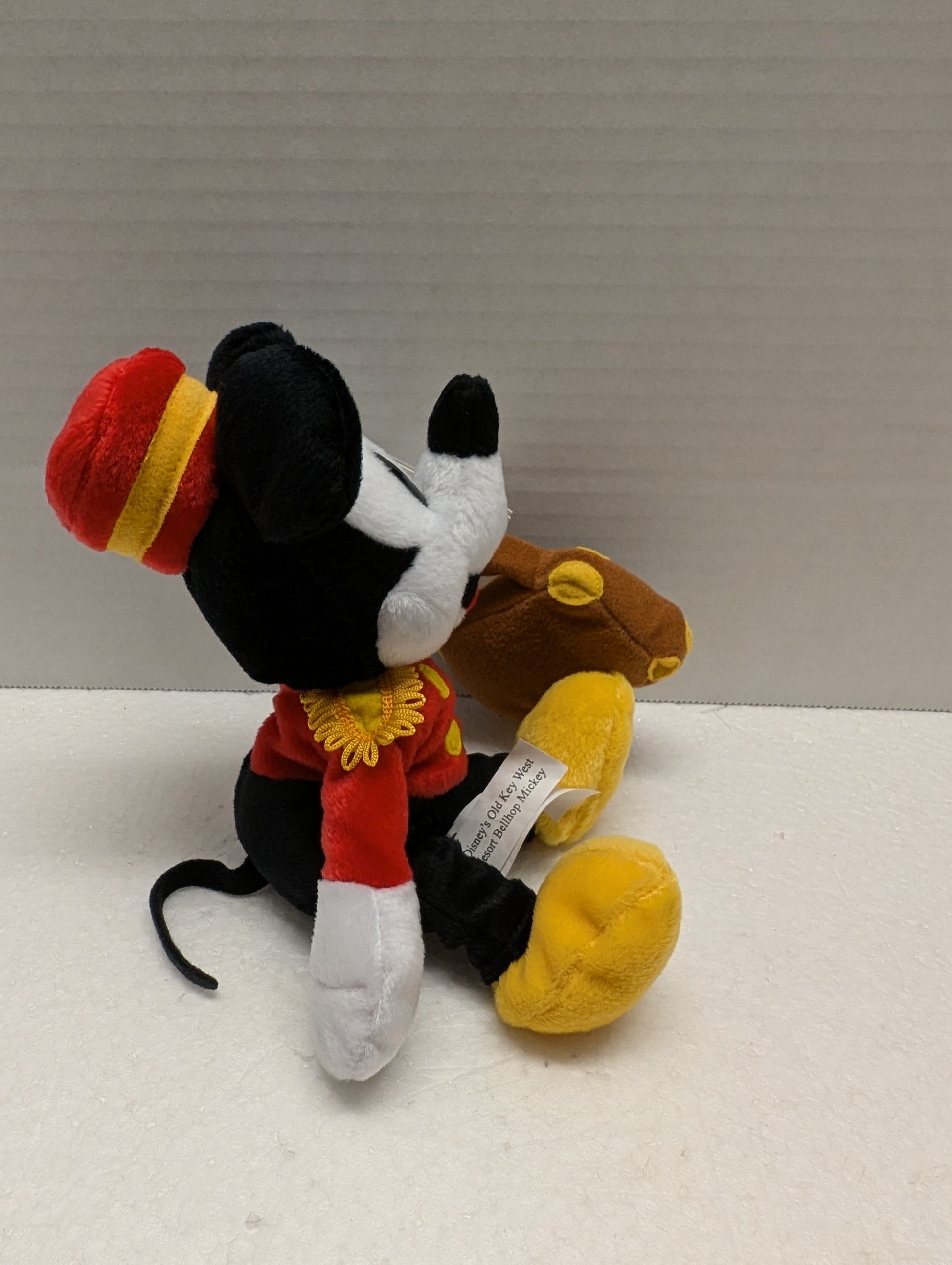 Disney Bean Bag Mini Old Key West Resort Bellhop Mickey 9.5 122-14561 image 1