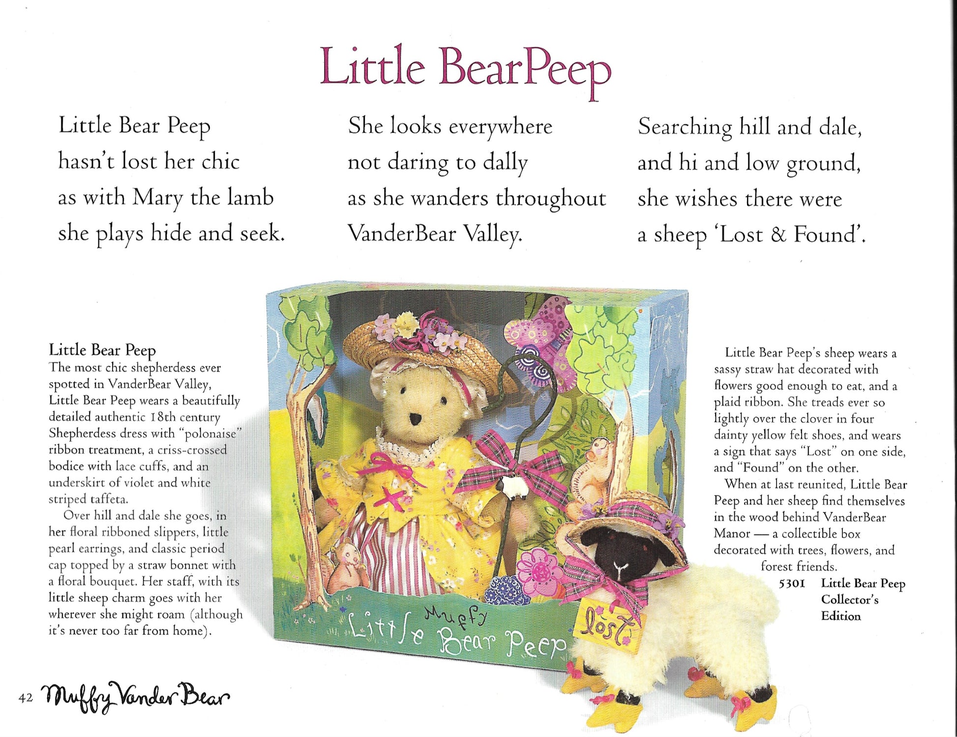 North American Little Bear Peep Collector's Edition Muffy Vanderbear image 1
