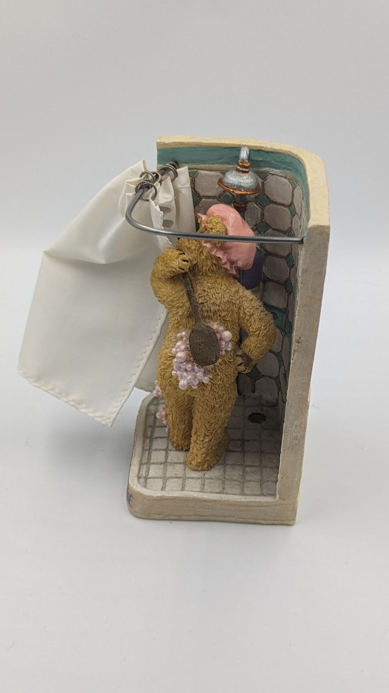 Boyds Bear Resin Sophia   Grin and Bare It #2277945 In the Shower image 0