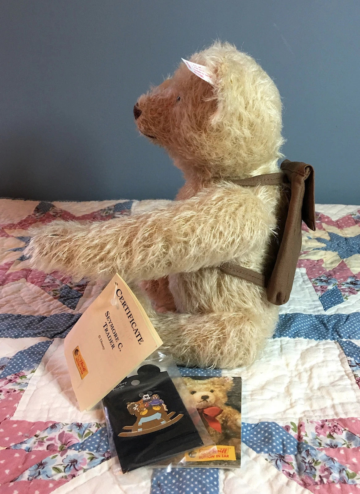Steiff 2001 WDW Event Bear Seymore SeaTrader 680069  LE2000 Gray image 3