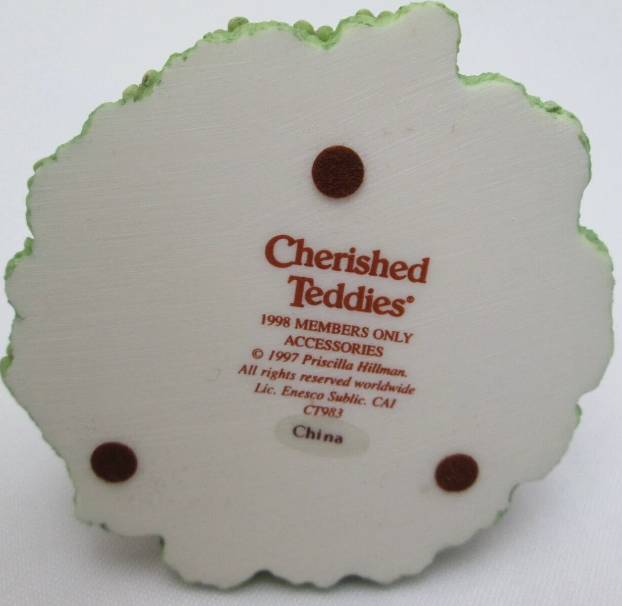 Cherished Teddies Members Only Accessories 1998 Mail Box, Lamp Post, Water Fount image 5