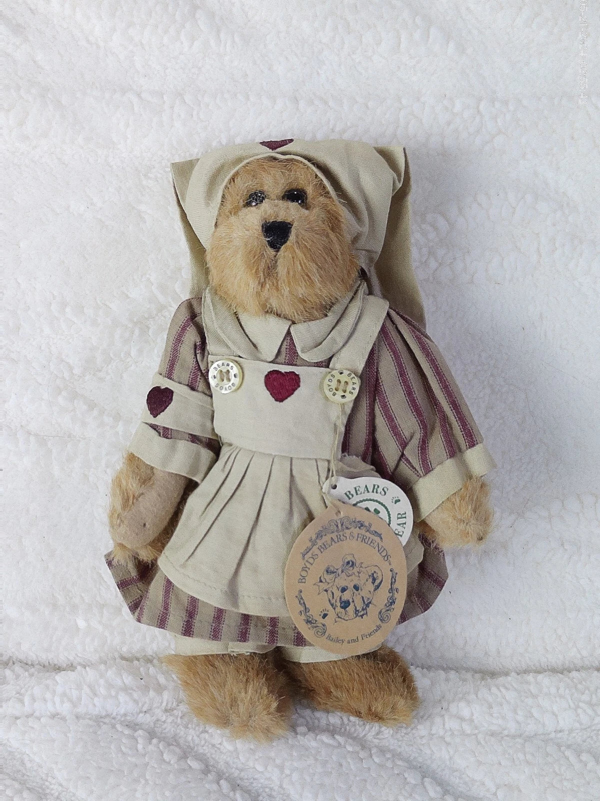 Boyds Bear Plush  Bailey Nurse outfit Spring  9199-09 image 0