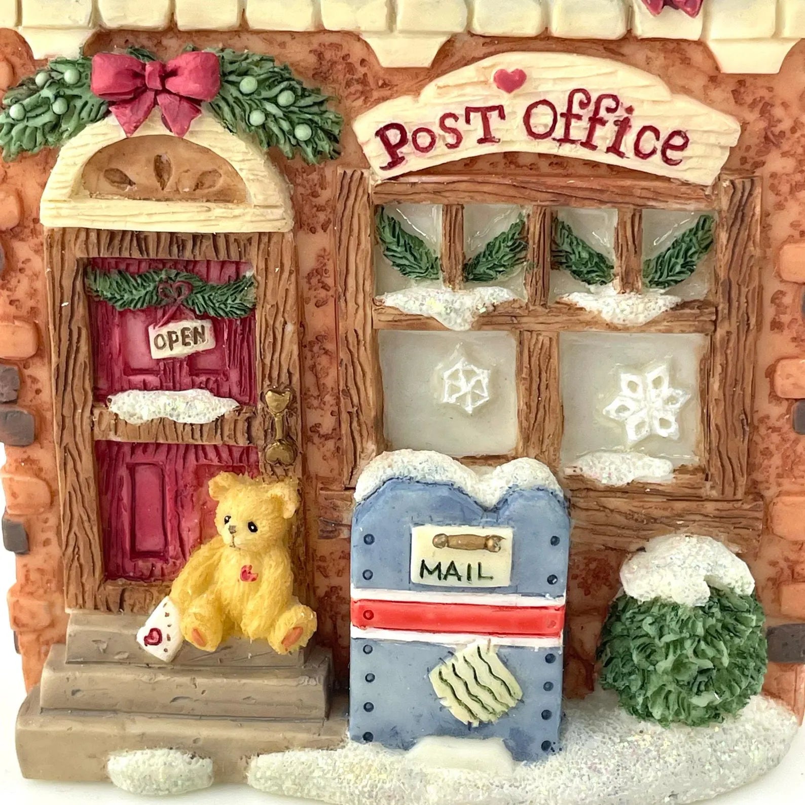 Cherished Teddies  Neighbearhood Winter Post Office  #352675 image 1
