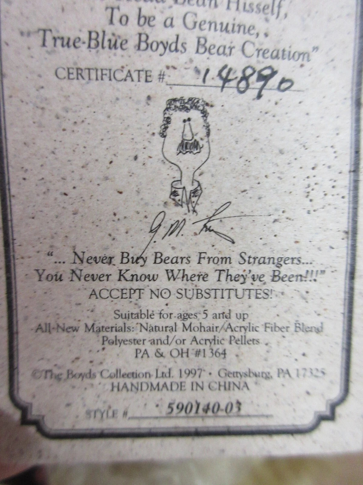 Boyds Mohair Martha T Bunnycombe 590140-03 image 3