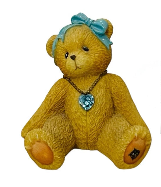 Cherished Teddies Little Sparkles March Birthstone Bear 239763 image 0