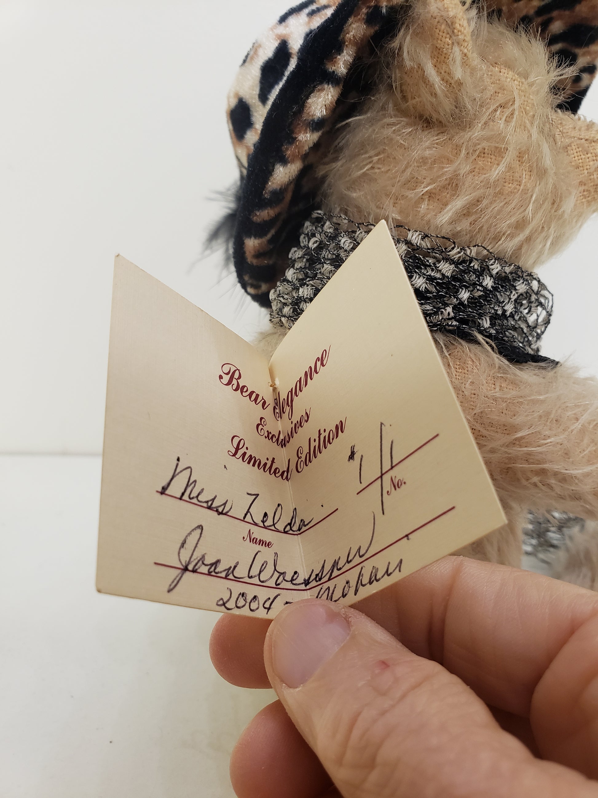 Artist Bear Elegance Original Designs Miss Zelda 8 Inch Mohair Jointed Bear image 2
